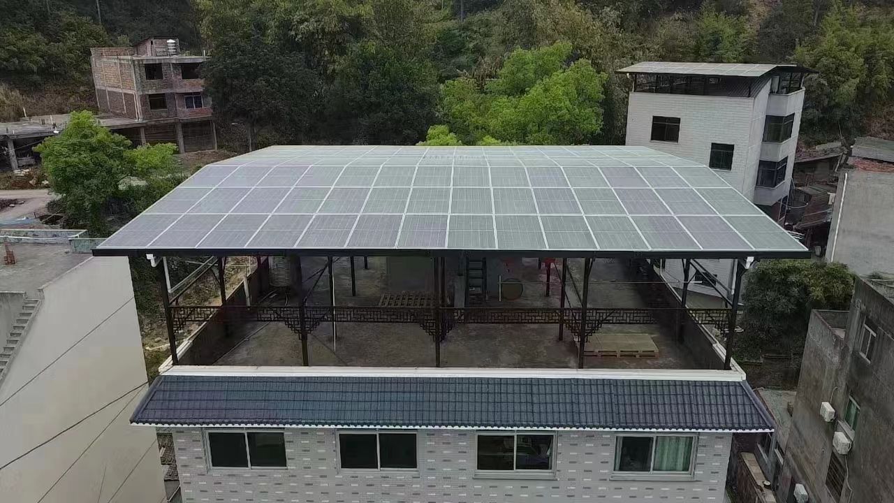 沁阳15kw+10kwh自建别墅家庭光伏储能系统